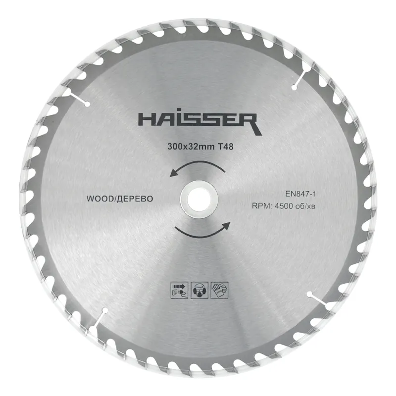 Диск пильний по дереву - 300х32 48 зуб. (HAISSER)