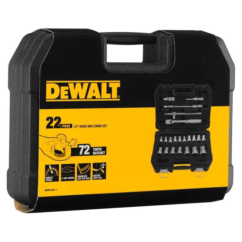 Набір головок 1/2, 22 предмети DeWALT DWMT19241-1 — Photo 4