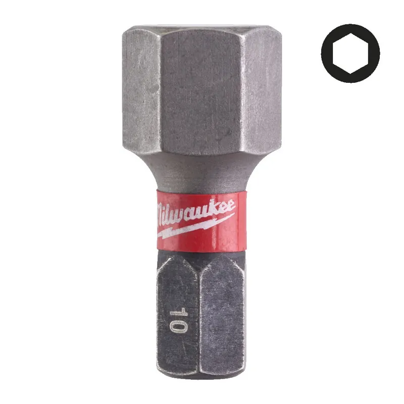 Біта SHOCKWAVE MILWAUKEE, Hex10, 25мм, (2шт)