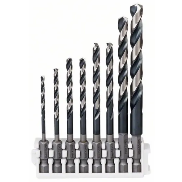 Касета 8 свердел по металу Impact Control 2.5, 3.3, 4.2х2, 5х2, 6.8, 8.5 мм