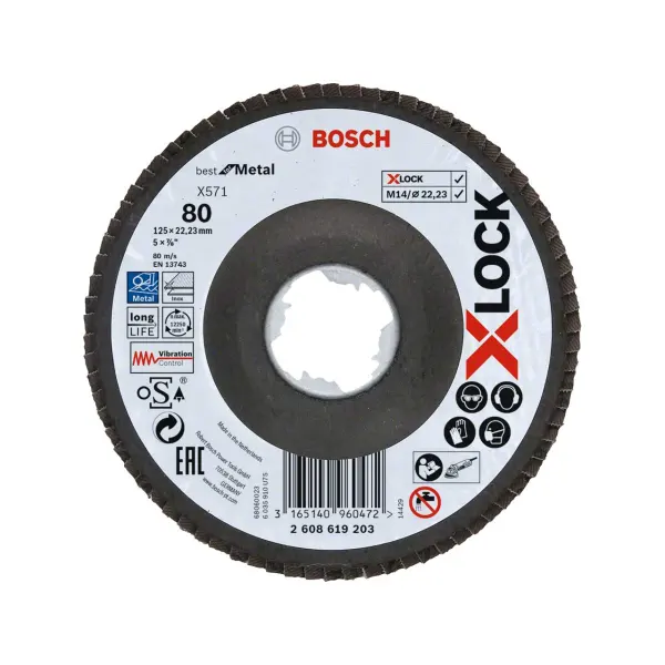 PRO X-LOCK КРУГ ПЕЛЮСТ 125мм G80 B.f.Metal