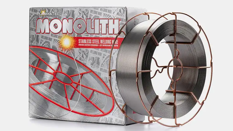 Корозійностійкий хромонікелевий зварювальний дріт Monolith ER308LSi 0.8 мм Котушка 1 кг (D170) — Photo 1