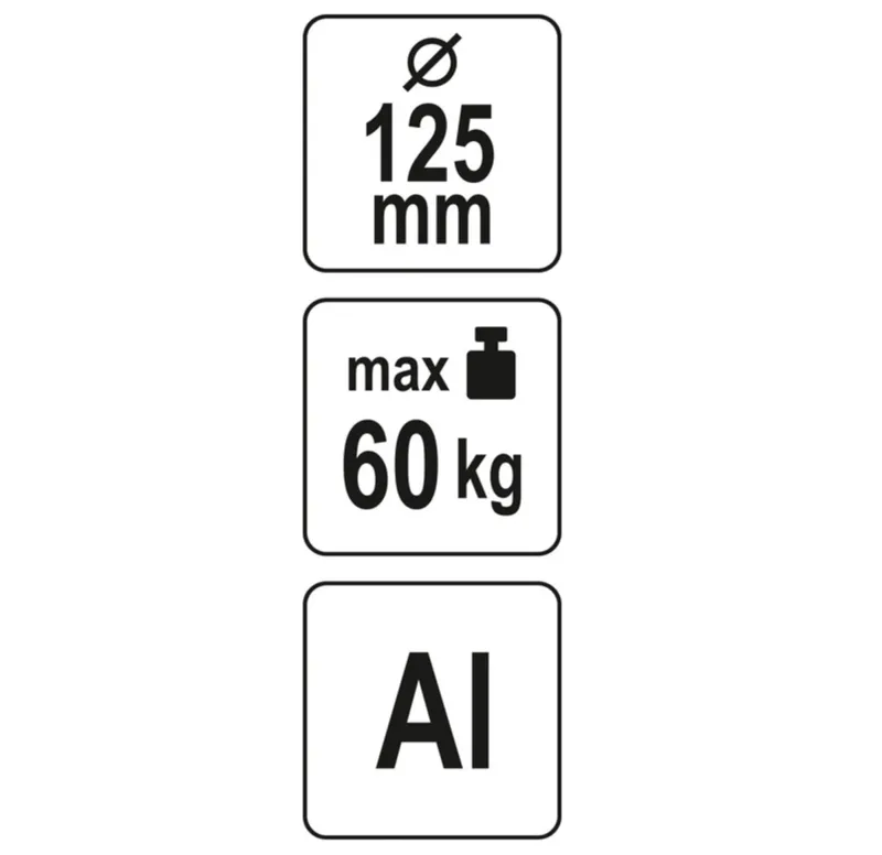 Присоска для монтажу скла YATO: чашка Ø= 125 мм, m= 60 кг [30] — Photo 3