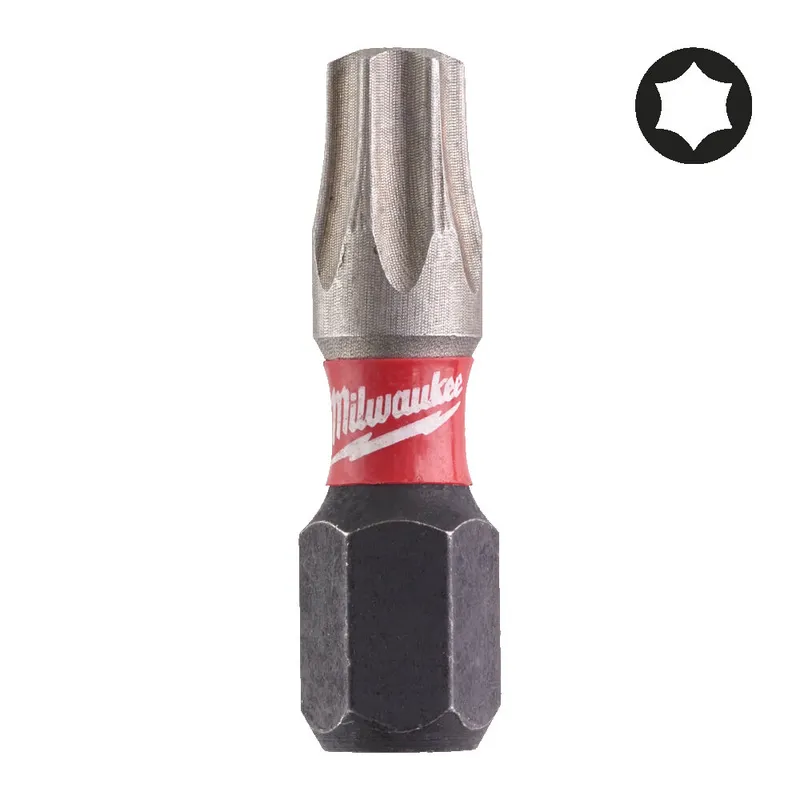 Біта SHOCKWAVE MILWAUKEE, TX27, 25мм, (2шт)