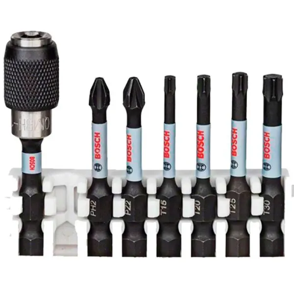 PRO Касета ударних біт Impact Control 50 мм PH2, PZ2, T15, T20, T25, T30 + тримач QuickRelease