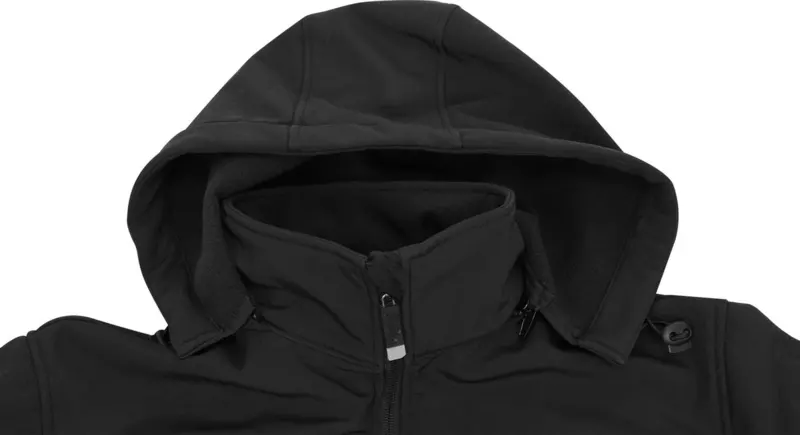 Куртка робоча SOFTSHELL з прикріпн капюшоном YATO розм S, чорна, 3 кишені, 96% поліест і 4% спандекс — Photo 7