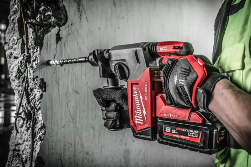 Перфоратор аккумуляторный бесщёточный SDS-PLUS MILWAUKEE M18 ONEFHX-552X — Photo 8