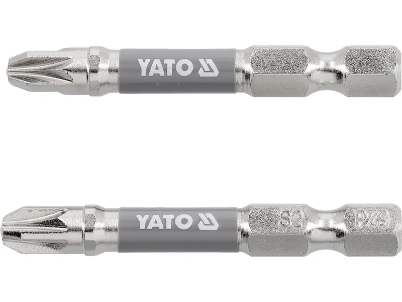 Насадка викруткова YATO PZ3 х 50мм. HEX 1/4", покрита нікелем, 2шт.[10]