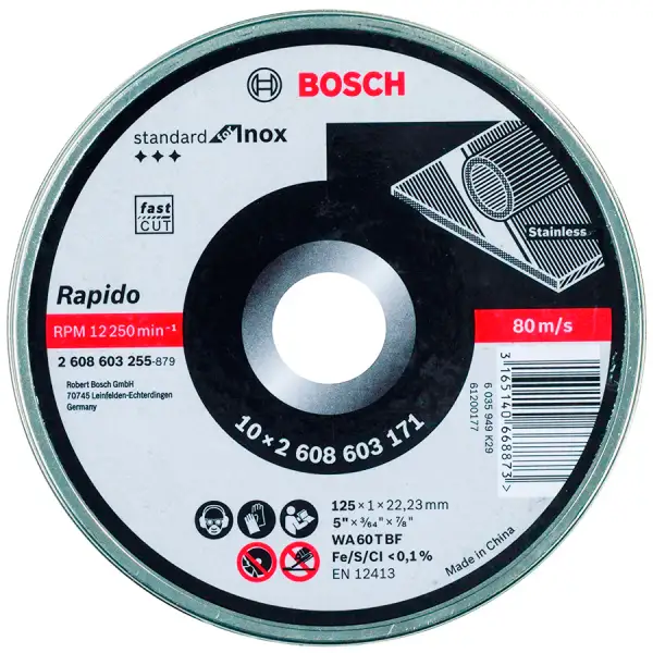 PRO Відрізний круг Bosch Stand 125 х 1мм, прямий