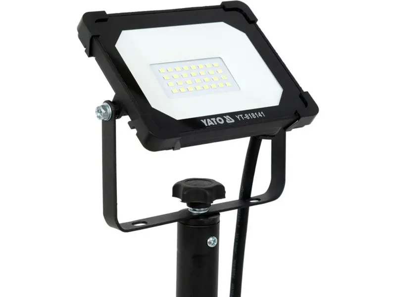 Прожектор з SMD-діодним випромін YATO: 20 Вт, 230 В,1900 Lm, на штативі h=0.6-1.22 м, кабель- 2м [6] — Photo 4