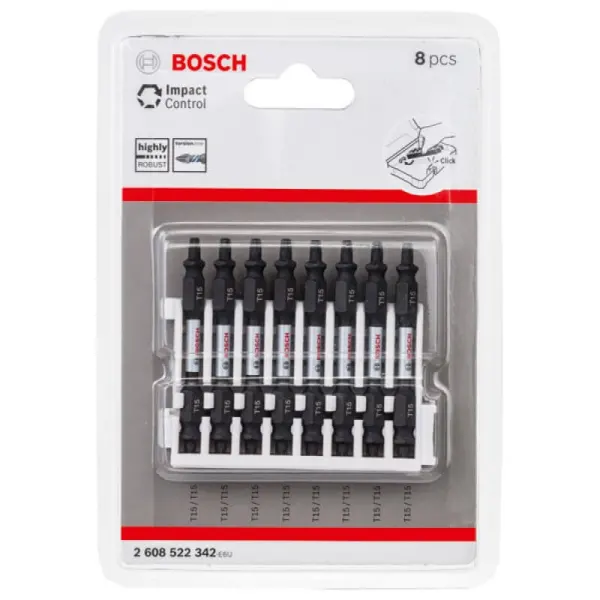 Касета двосторонніх ударних біт Bosch Impact Control 65 мм 