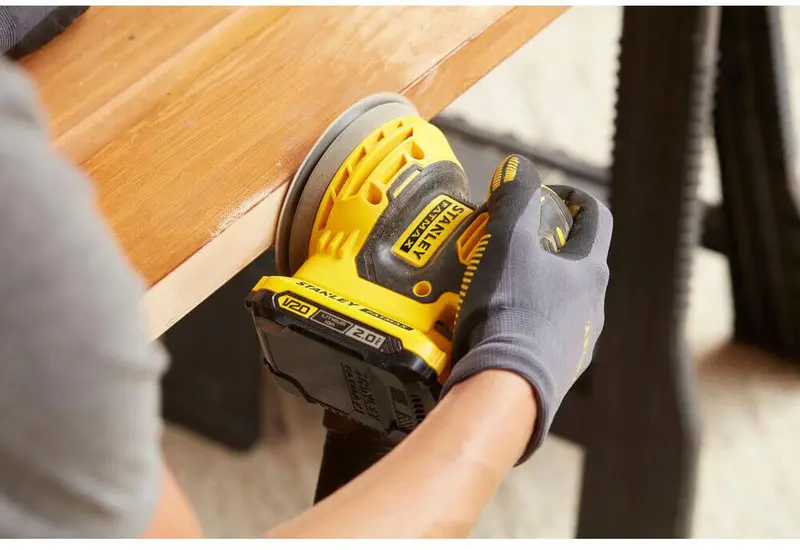 Шліфмашина ексцентрикова акумуляторна безщіткова STANLEY FATMAX SFMCW220D1S — Photo 2