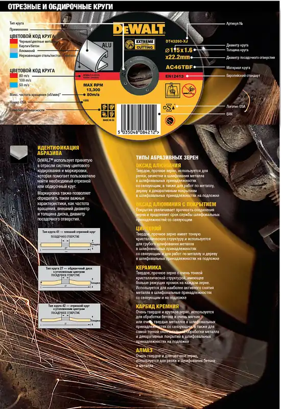 Набір кругів відрізних DeWALT DT3507 — Photo 3