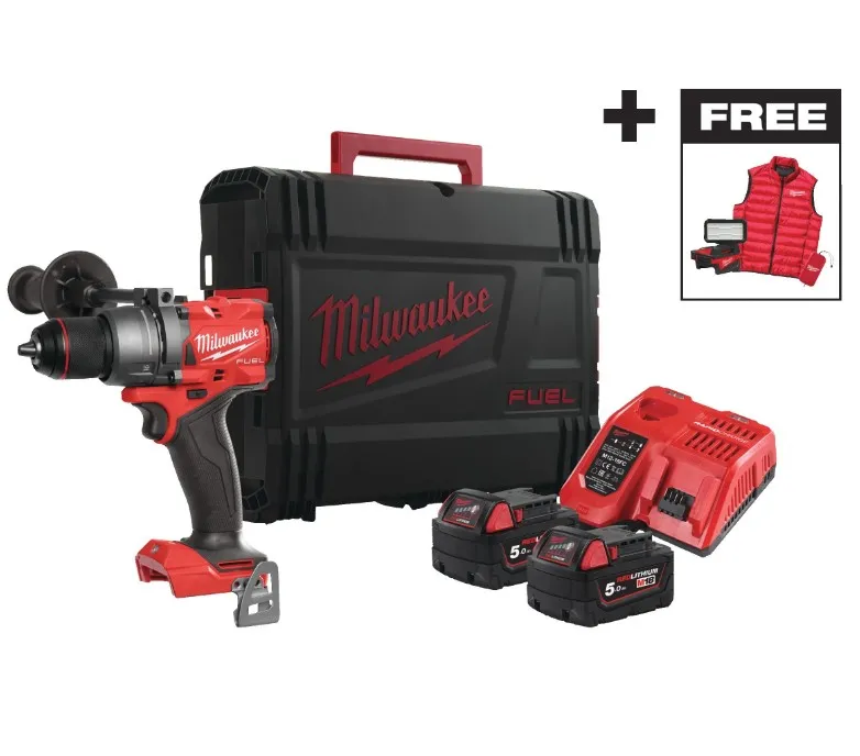 Дриль-шурупокрут з ударом акумуляторний MILWAUKEE, M18 FPD3MC-502X