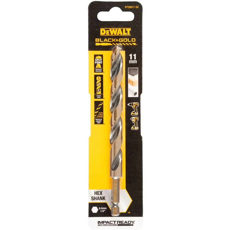 Свердло по металу EXTREME IMPACT Black &amp; Gold DeWALT DT20617