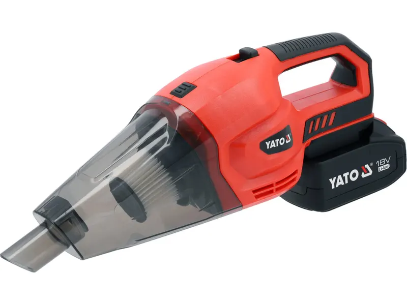 Порохотяг з фільтром HEPA акумулятор YATO Li-Ion 18 V 4 АГод 150 Вт 2 подовжувачі і насадки [6]