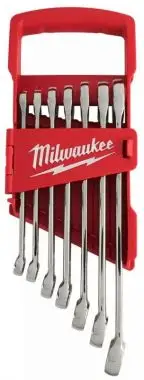 Набір дюймових ключів рожково-накидних MILWAUKEE (7шт), (3/4'',7/16'', 1/2'', 9/16'', 5/8'', 11/16'', 3/4'')