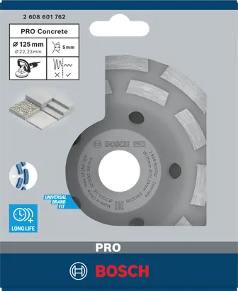 Алмазна чашка PRO for Concrete 125mm Aquarius Long Life — Photo 1