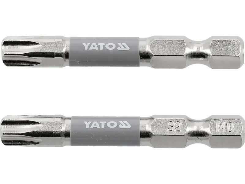 Насадка викруткова YATO TORX T40 х 50 мм. HEX 1/4", покрита нікелем, 2 шт.[10]