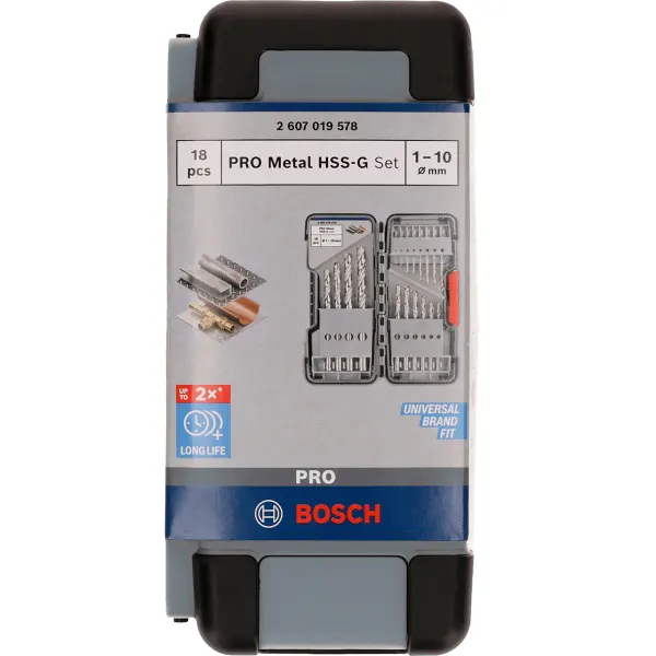 PRO Набір свердел HSS-G 18 шт ToughBox D1-10