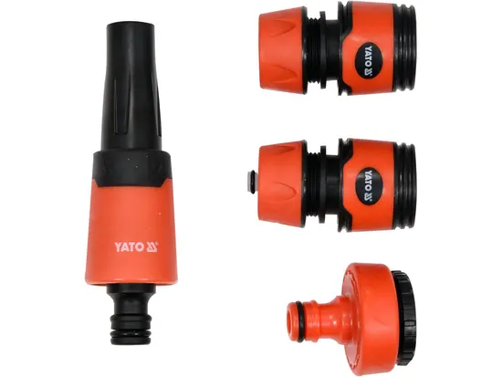 Зрошувач прямий YATO з набором з'єднань 3/4", 1", ABS-пластик, 4 шт [48]