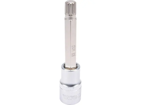 Головка торцева YATO квадрат 1/2 "SPLINE" подовжена M10, L= 100 мм [20/120]