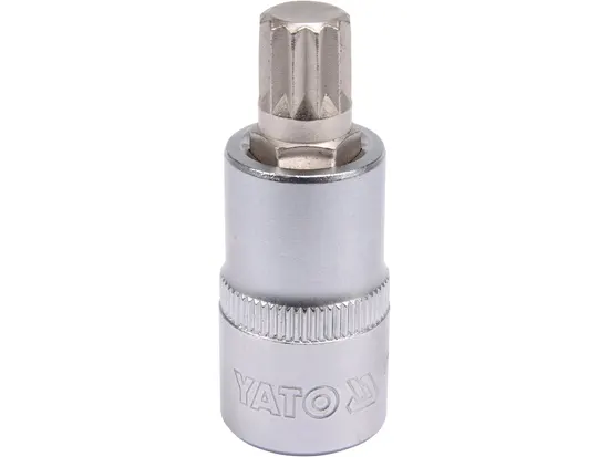 Головка торцева YATO квадрат 1/2 "SPLINE" M12, L= 55 мм [40/160]