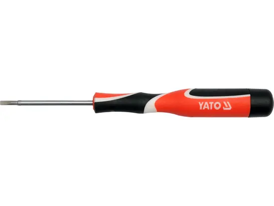 Викрутка плоска прецизійна YATO : шліц SL2 x 50 мм [50/400]