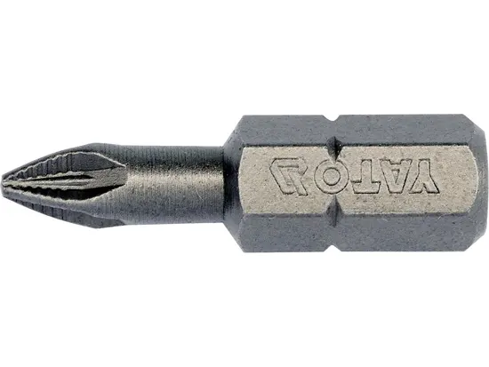Насадка викруткова YATO : "Pozidriv" РZ1 x 25 мм. HEX 1/4". 10 (Уп/Шт.) [25/200]