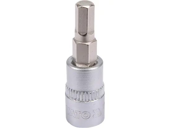 Головка торцева YATO квадрат 1/4". HEX M5, L= 37 мм [150/600]