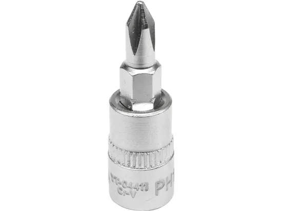 Головка торцева YATO кадрат 1/4 "Philips" PH1, L= 37 мм [150/600]