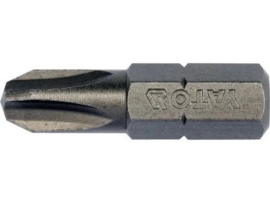 Насадка викруткова YATO : "Philips" PH3 х 25 мм. HEX 1/4". 10 (Уп/Шт.) [20/100]