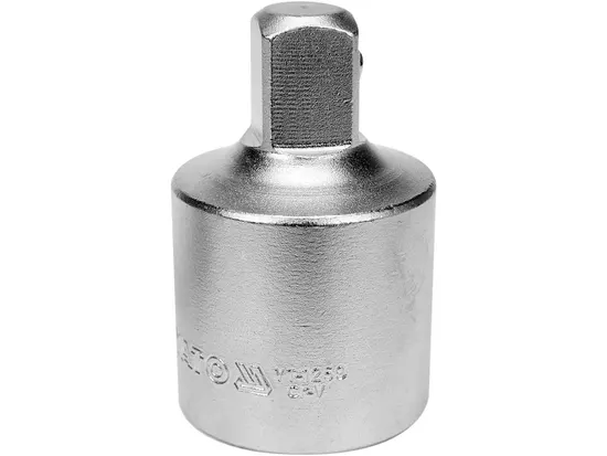 Перехідник для головок торцевих YATO : квадрат 1/2"(F) - 3/4" (М) , L= 48 мм [12/48]
