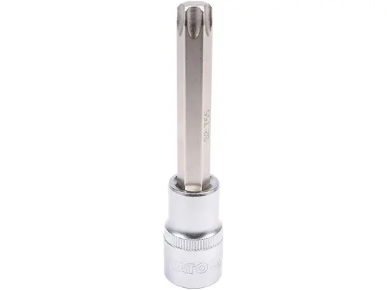Головка торцева YATO квадрат 1/2 "TORX" подовжена Т55, L= 100 мм [20/120]