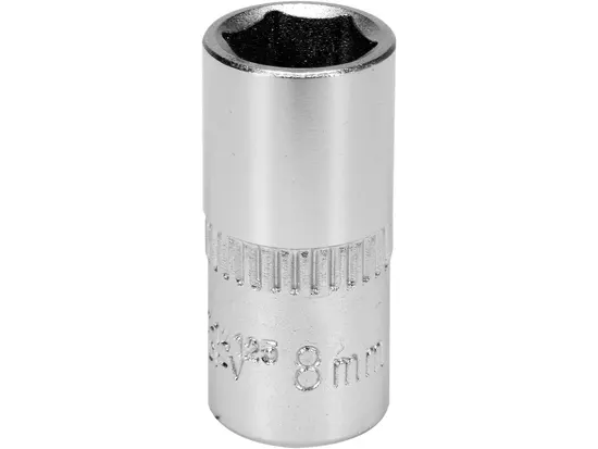 Головка торцева 6-гранна YATO : квадрат 1/4", М8, CrV [Блістер] [6/360]