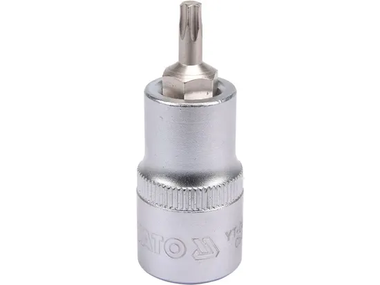 Головка торцева YATO квадрат 1/2 "TORX" Т25, L= 55 мм [40/240]