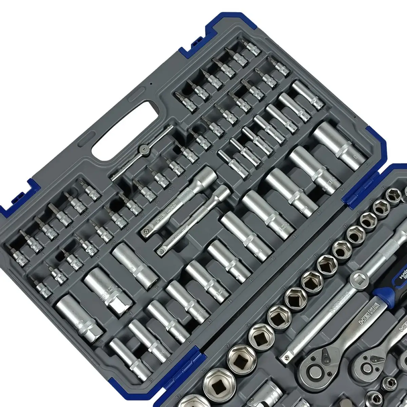 Набір інструментів професійний 1/4" і 3/8" і 1/2" 151 од. Haisser BLACK 70257 — Photo 2