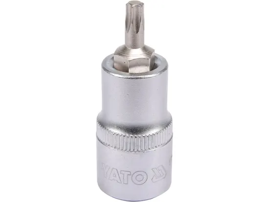Головка торцева YATO квадрат 1/2 "TORX" Т27, L= 55 мм [40/240]