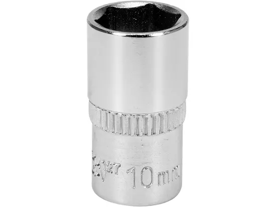 Головка торцева 6-гранна YATO : квадрат 1/4", М10, CrV [Блістер] [6/360]