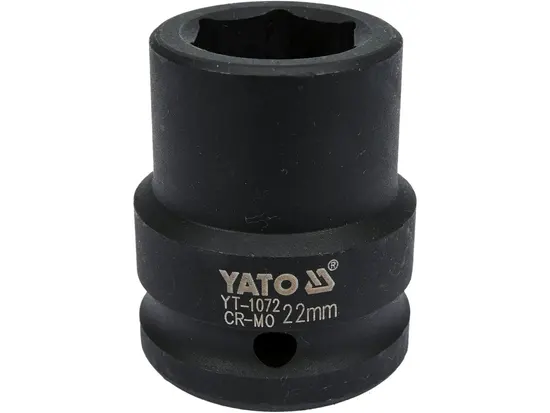 Головка торцева ударна 6-гранна YATO : квадрат 3/4", М= 22 мм, L= 50 мм [16/64]