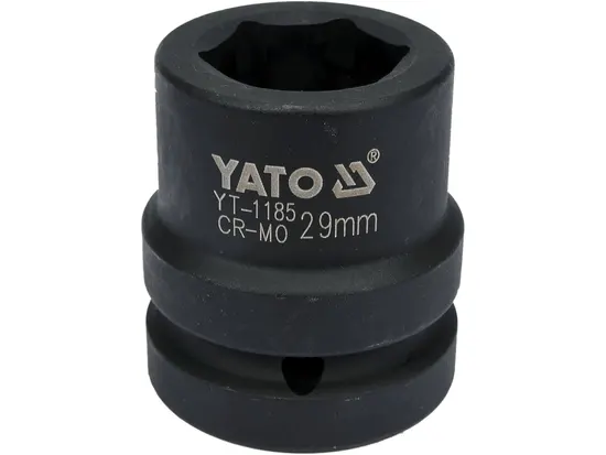 Головка торцева ударна 6-гранна YATO : квадрат 1", М= 29 мм, L= 60 мм [6/24]