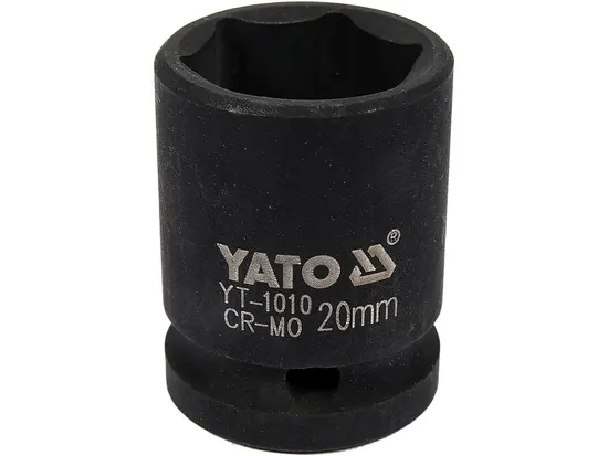 Головка торцева ударна 6-гранна YATO : квадрат 1/2", М= 20 мм, L= 39 мм [40/160]