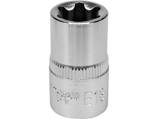 Головка торцева YATO : TORX E20, квадрат 1/2", CrV, DIN 2124 [Блістер] [6/180]