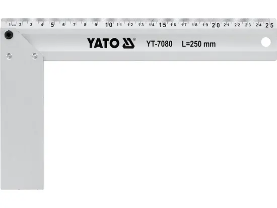 Кутник 250 мм столярний алюмінієвий YATO 