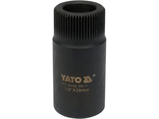 Насадка-ключ до форсункових камер двигуна "MERSEDES" YATO: квадрат- 1/2", Ø- 28мм, l=58мм, Cr-V [15]