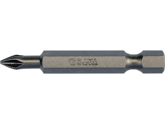 Насадка викруткова YATO PН1 x 50 мм, HEX- 1/4"; паков. 10 шт. [25/100]