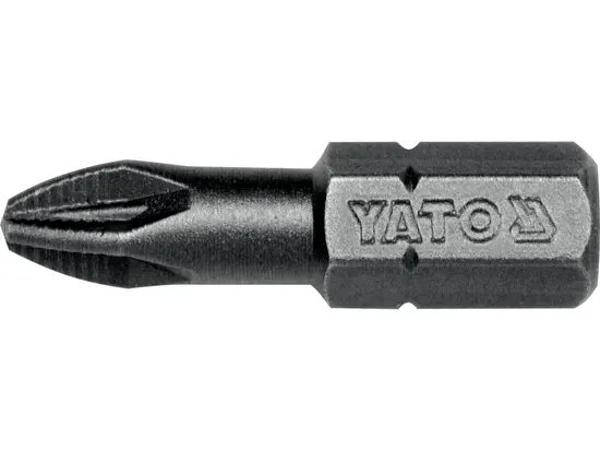 Насадка викруткова YATO : "Pozidriv" PZ2 x 25 мм. HEX 1/4". 50 (Уп/Шт.) [20/40]