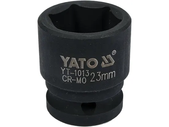 Головка торцева ударна 6-гранна YATO : квадрат 1/2", М= 23 мм, L= 39 мм [30/120]