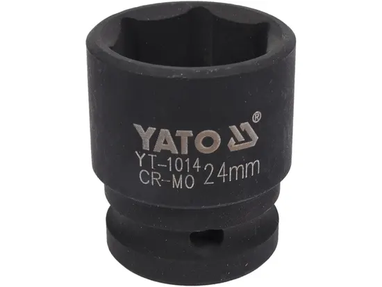 Головка торцева ударна 6-гранна YATO : квадрат 1/2", М= 24 мм, L= 43 мм [30/120]
