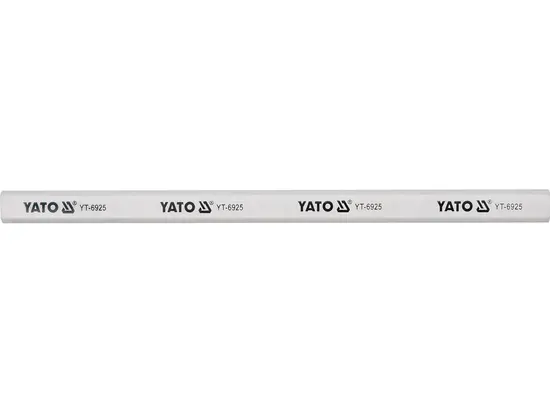 Олівець столярний YATO : L= 245 мм х 15 мм, білий. паков. 144 шт.